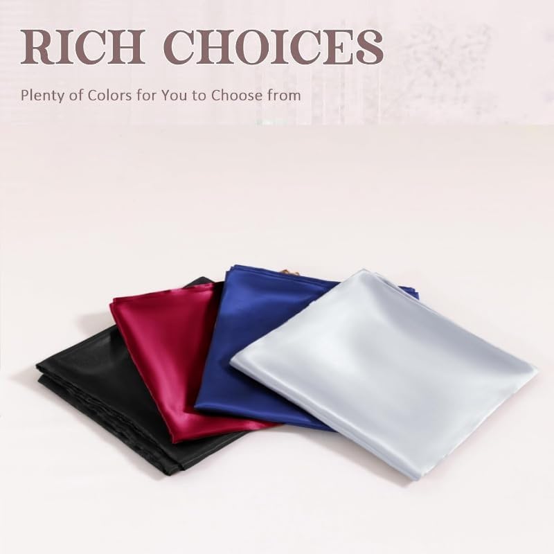 Juwenin Bedding,Luxury Satin Pillowcase with Zipper (Silky Satin Pillow Case for Hair) Set of 2 (Purple, Queen(20''x29''))