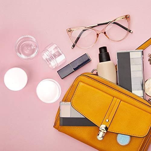 12 Pack Small Plastic Containers with Lids Clear Plastic Favor Storage Jars Wide Mouth for Beauty Products (5 Ounce, Clear)