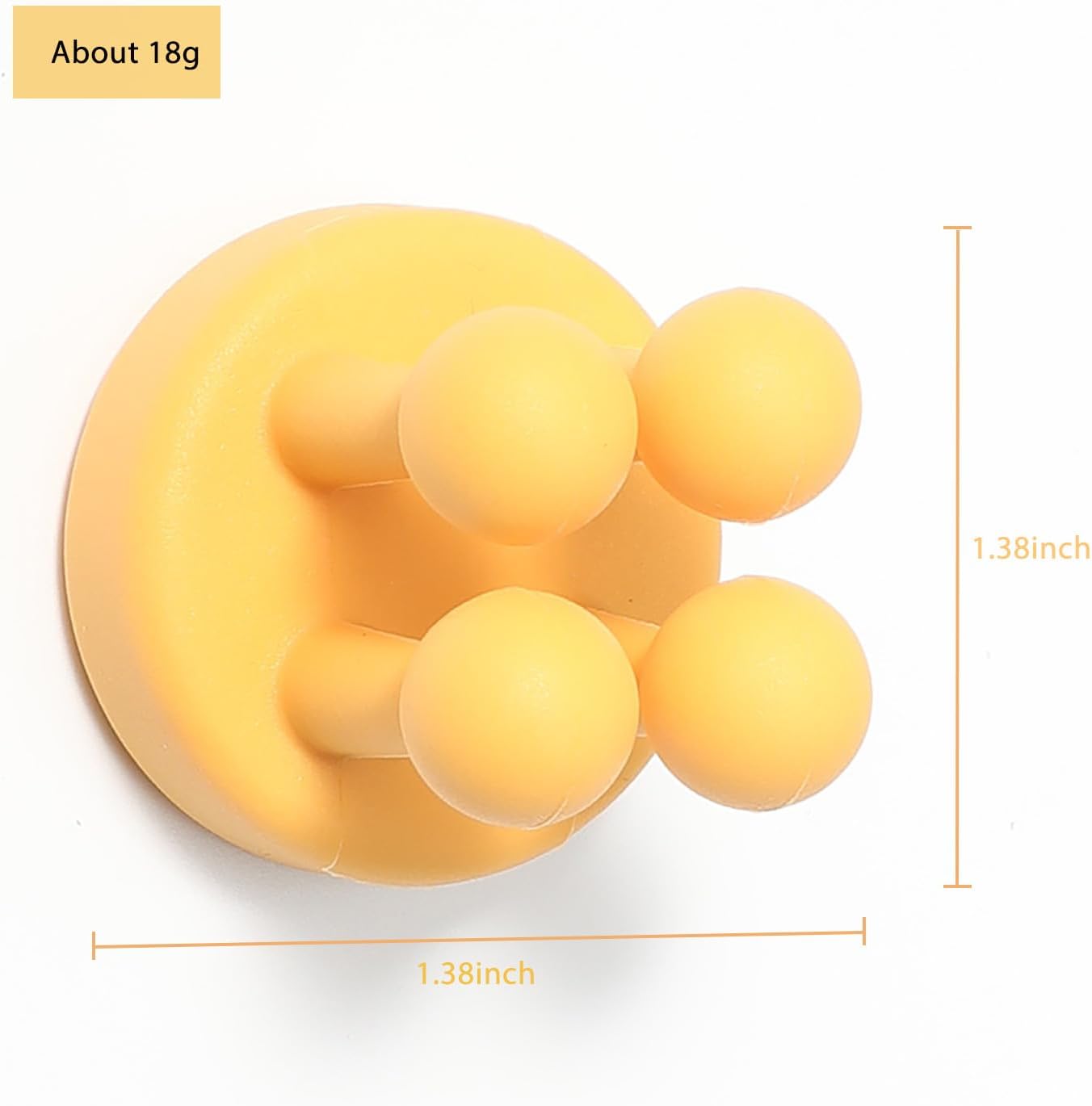 iBetterLife Tooth Brush Holder for Bathroom - 4Pcs Silicone Toothbrush Razor Holder for Shower Wall Mounted Self Adhesive Cute Storage Hook for Kids Hanging Loofah Towel for Kitchen Living Room Office