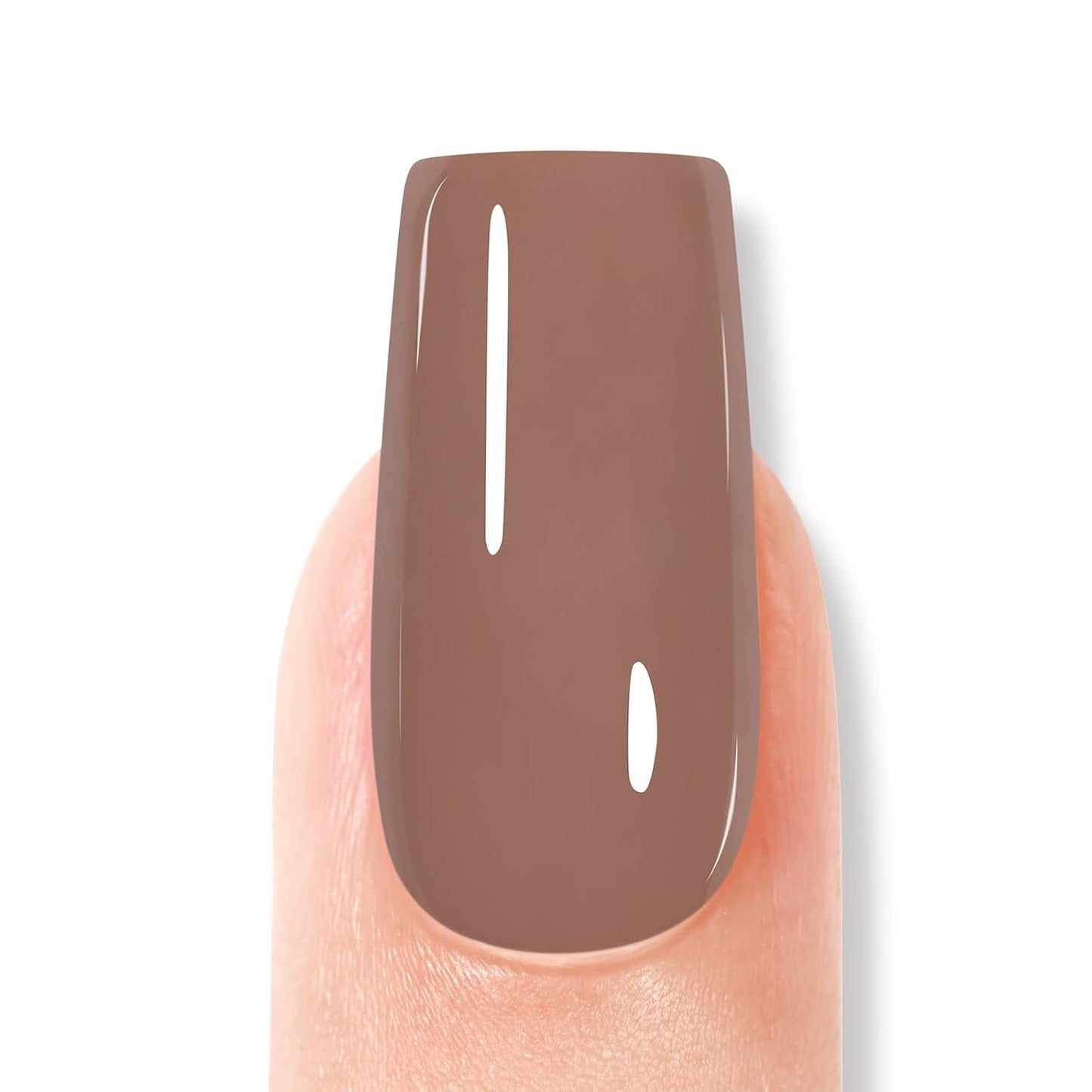 AILLSA Caramel Brown Gel Nail Polish Coffee Dark Nude Polish Fall Winter Color Jelly Gels Nail Polish Natural Sepia Long Lasting Soak Off U V Gel Nail Salon DIY Holiday Gifts for Women 0.51 Fl Oz/GF06