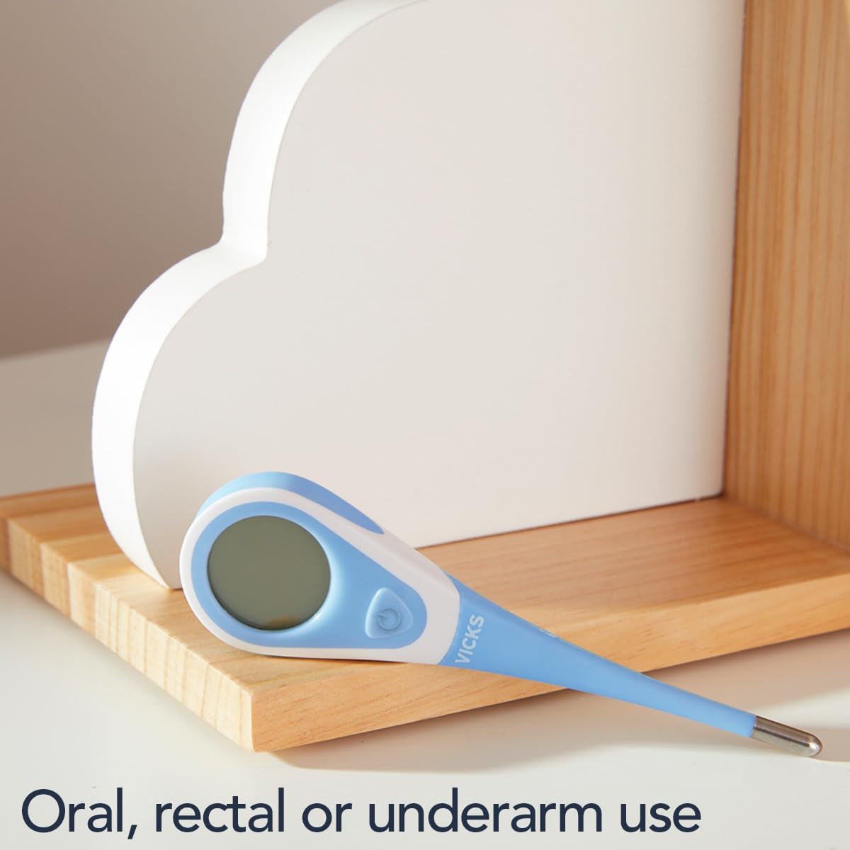 Vicks ComfortFlex Digital Thermometer: Accurate Color-Coded Reading in 8 Seconds, Digital Thermometer for Adults & Children, Oral, Rectal, or Under Arm Use