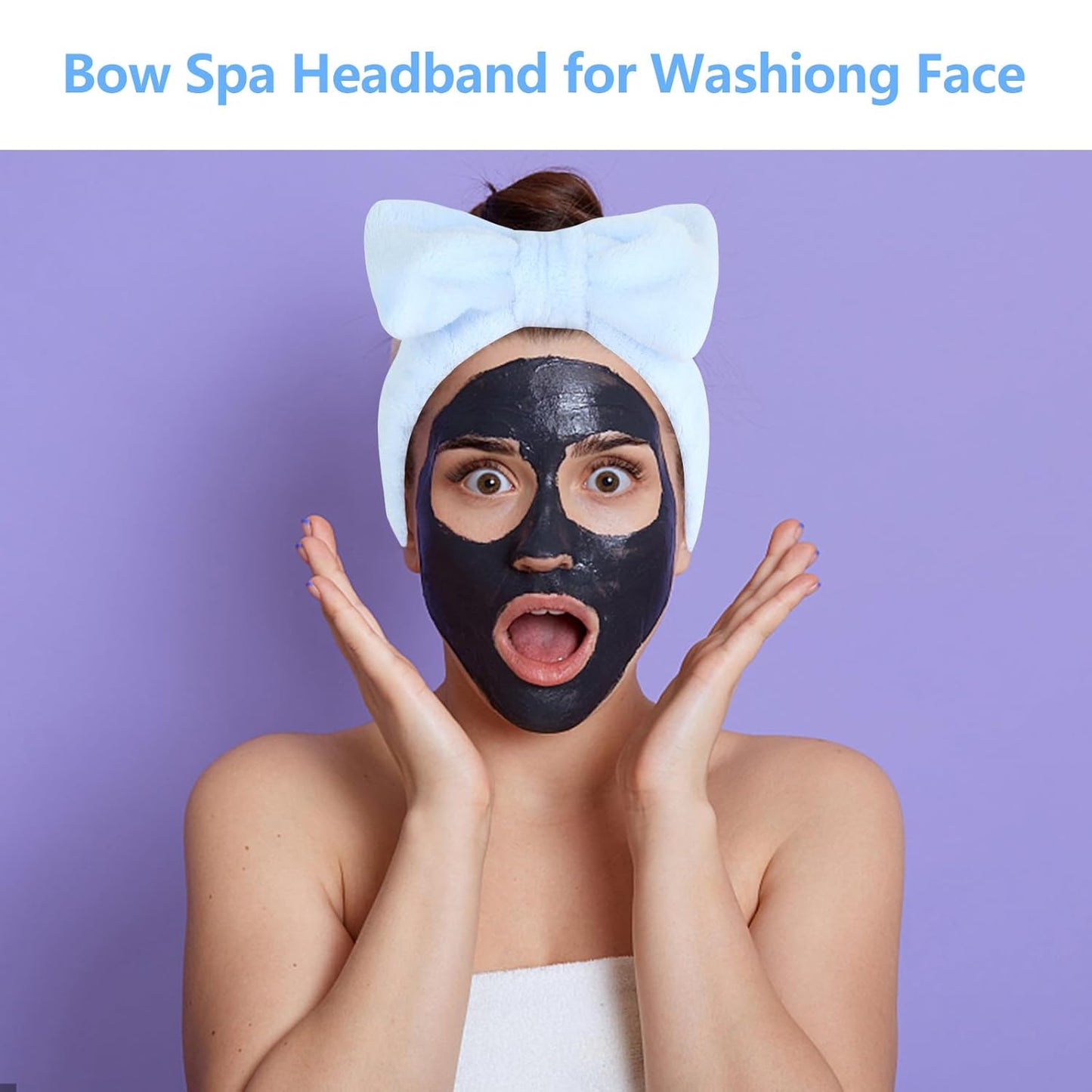 Ondder Skincare Headband for Washing Face Spa Makeup Face Wash Headband Skin Care Headbands Terry Cloth Head Band Bachelorette Party Favors Spa Party Hair Accessories Bachelorette Gifts for Bride