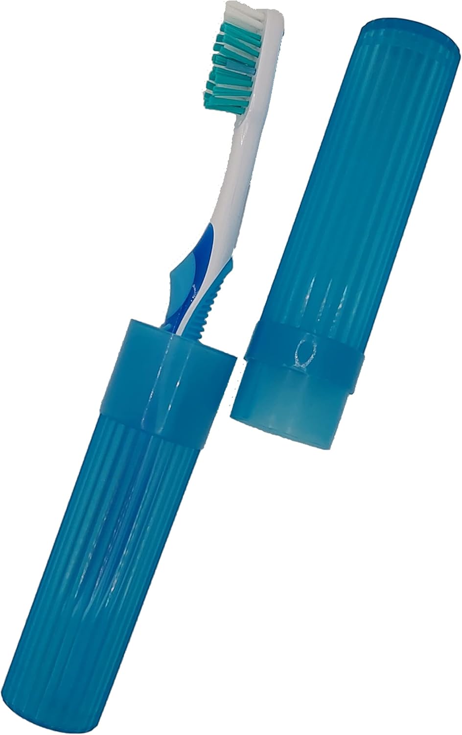 Toothbrush Holder (Blue) - Made in The USA. W/Ventilation Holes.