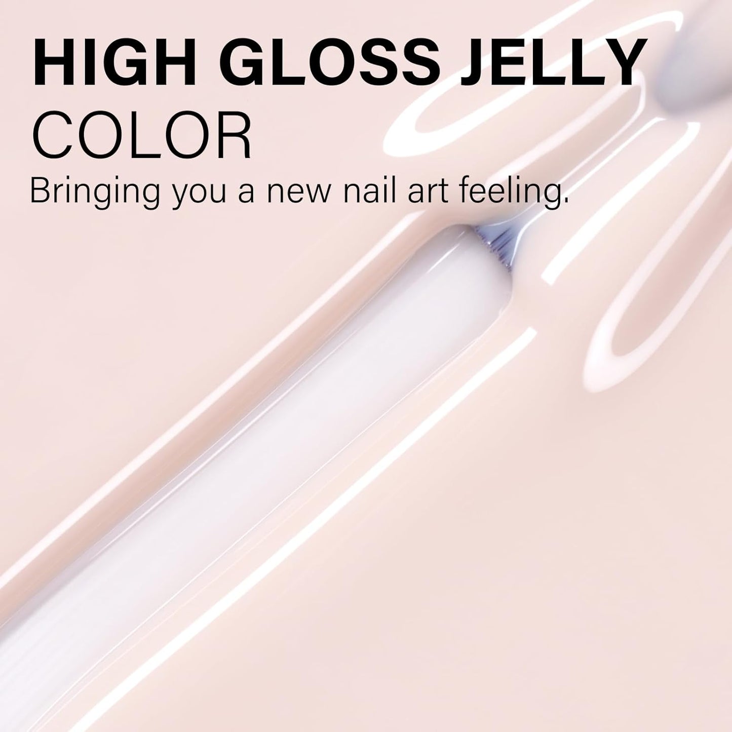 AILLSA Nude Gel Nail Polish Cloud Kiss Jelly Gel Polish Sheer Light Neutral Translucent Gel Polish Long Lasting Milky White Peach Color Soak Off U V Gel for French Manicure Nail Art at Home 0.51 Oz