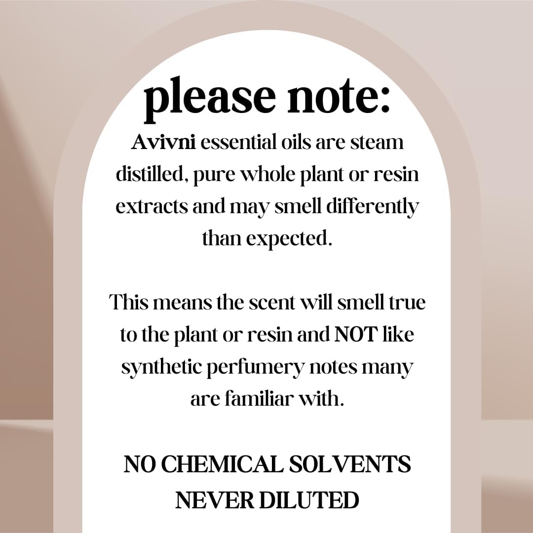 Avivni Amber Essential Oil - 100% Pure & Natural, Undiluted for Aromatherapy, Skin, Hair, Diffuser (0.33oz - 10ml)…