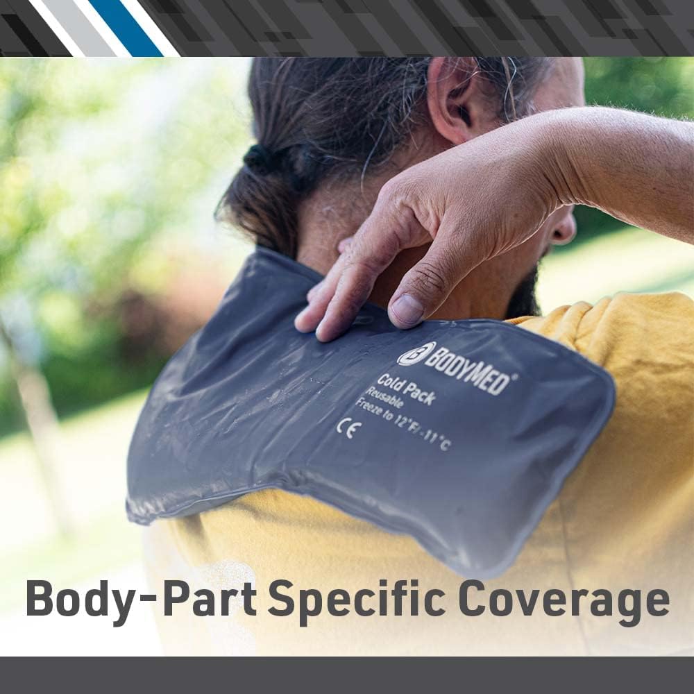 BodyMed Heavy Duty Reusable Urethane Ice Pack for Knee, Arm, Elbow, Shoulder, Back - Professional Grade Cold Therapy for Injuries, Aches, Swelling, Bruises, Sprains - 14 in. x 12 in. (Standard)