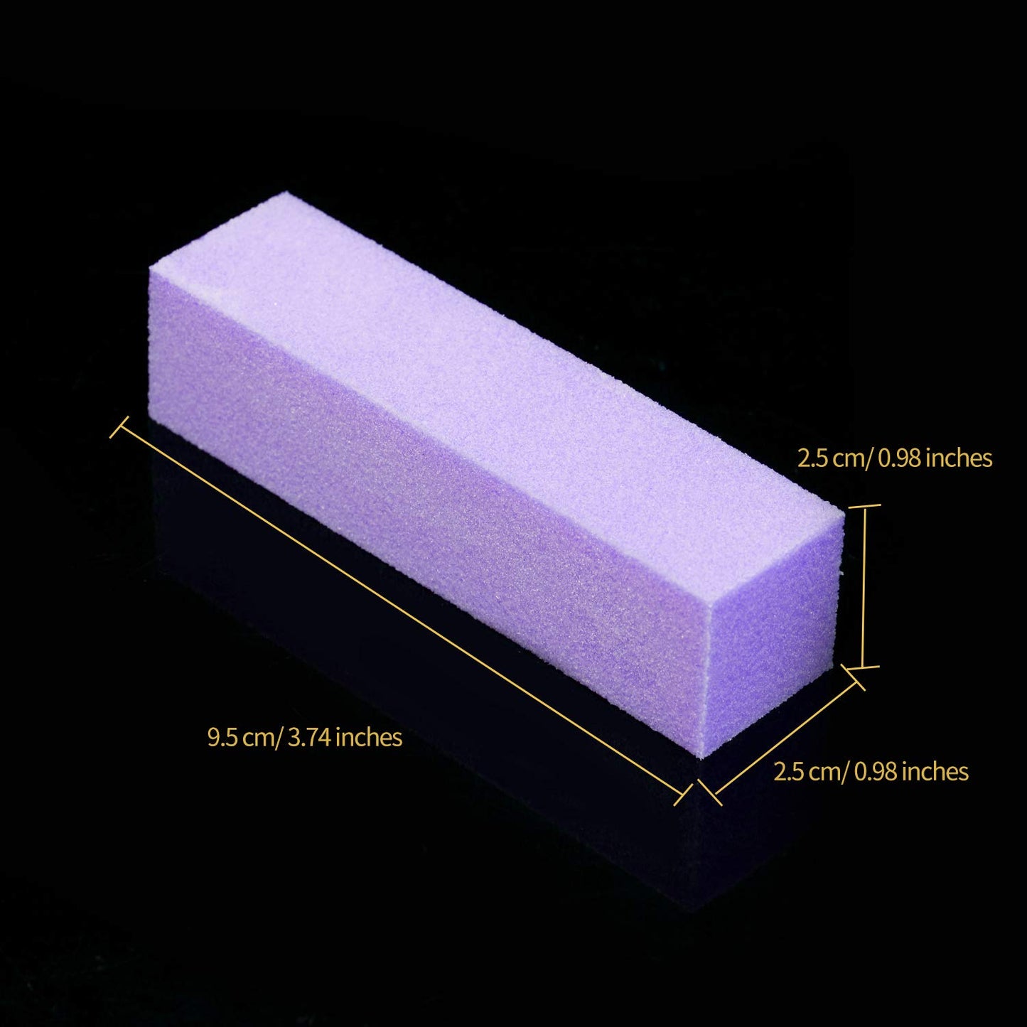 12 Pack Nail Buffer Block 4 Sided Professional Nail File Sanding Block Buffing Blocks for Natural and Acrylic Nails (Purple)