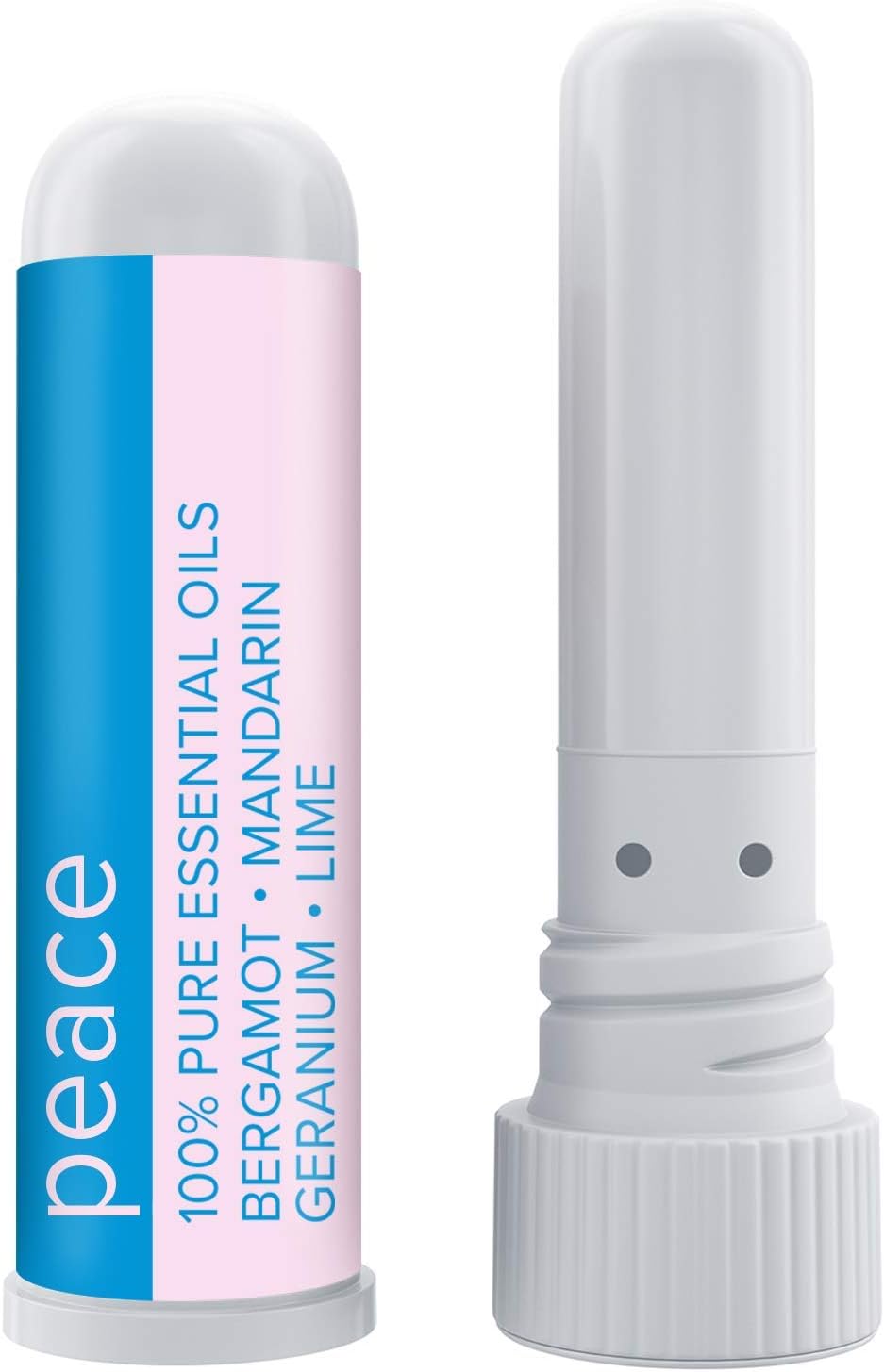 MOXĒ Peace Nasal Inhaler, Calming Essential Oil Blend, Tension Relief, Helps Relaxation and Meditation, Soothing Fragrance, Bergamot, Mandarin, Geranium, Lime, Made in USA (3 Pack)