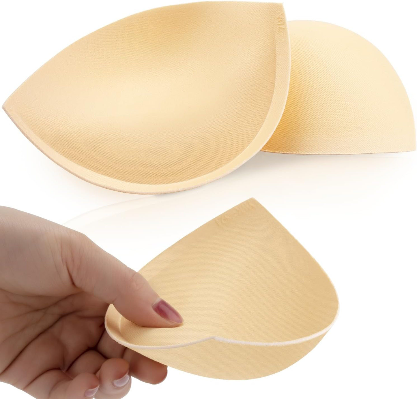 Women's Push Up Bra Pads Inserts 2 Pairs Breast Enhancer Cups Add 1-2 Cup Sizes Instantly A/B, C Cup Available