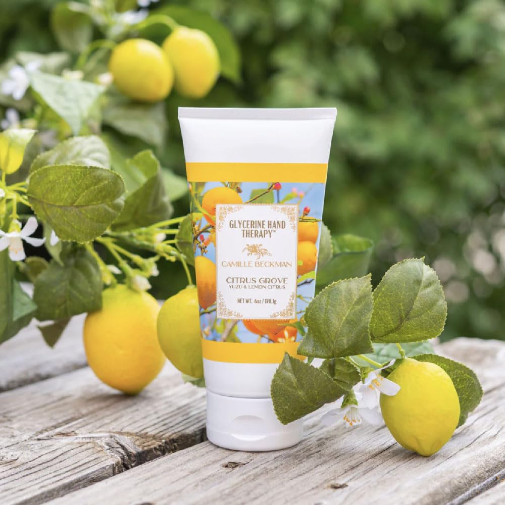 Camille Beckman Glycerine Hand Therapy Cream, Citrus Grove, 6 Ounce