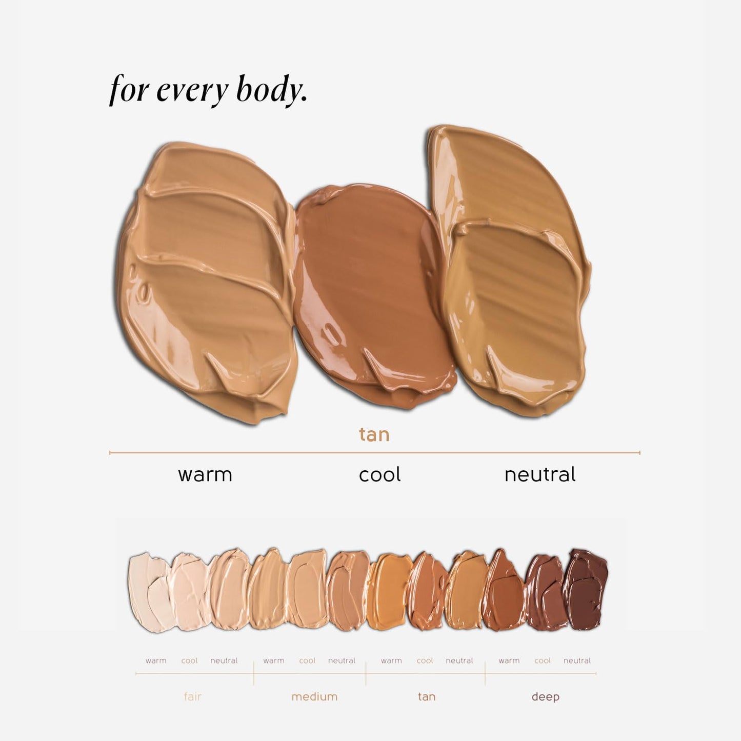Tinge Tint Body Makeup, Lasts Up to 48 Hours, Medium Coverage Cream With Amino Acids, Hyaluronic Acid & Lysine, Semi Matte Finish, Water & Transfer Resistant, 3.38 Fl Oz - Tan Warm
