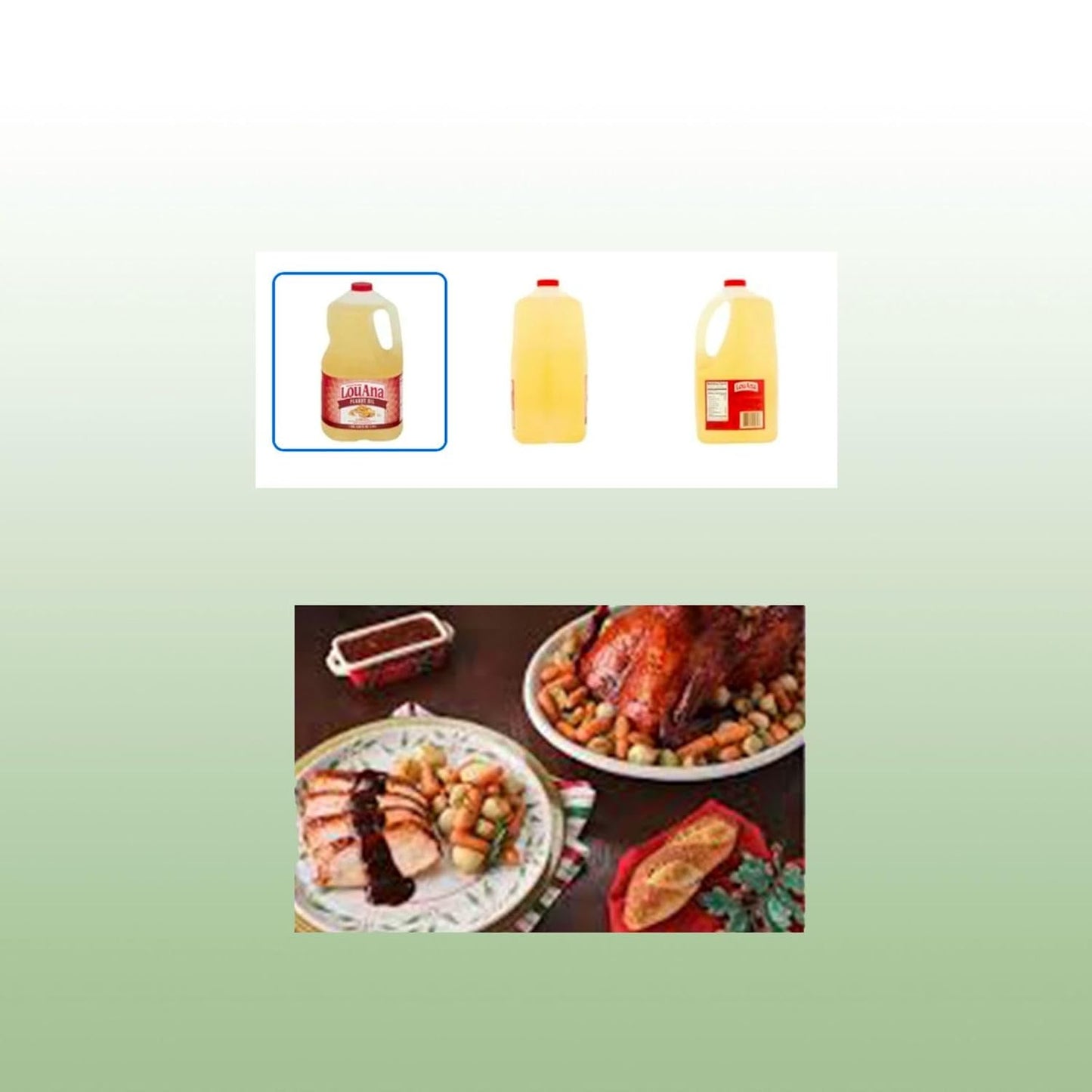 Pure Peanut Oil 1 Gallon (128 fl oz) Plastic Bottles 2 Pack