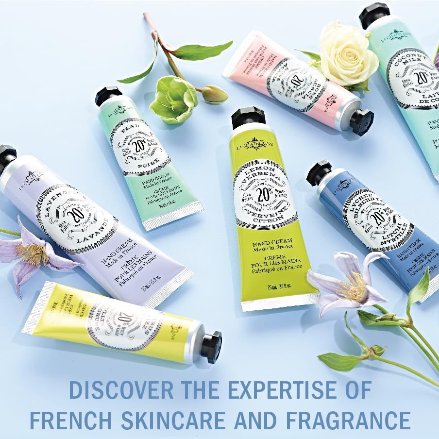 La Chatelaine 20% Shea Butter Hand Cream Travel Size, Organic Argan Oil, Moisturizing, Nourishing, Repairing, Extra-Rich Hand Lotion, Made in France, Paraben Free, 1 oz / 30ml (Gardenia)
