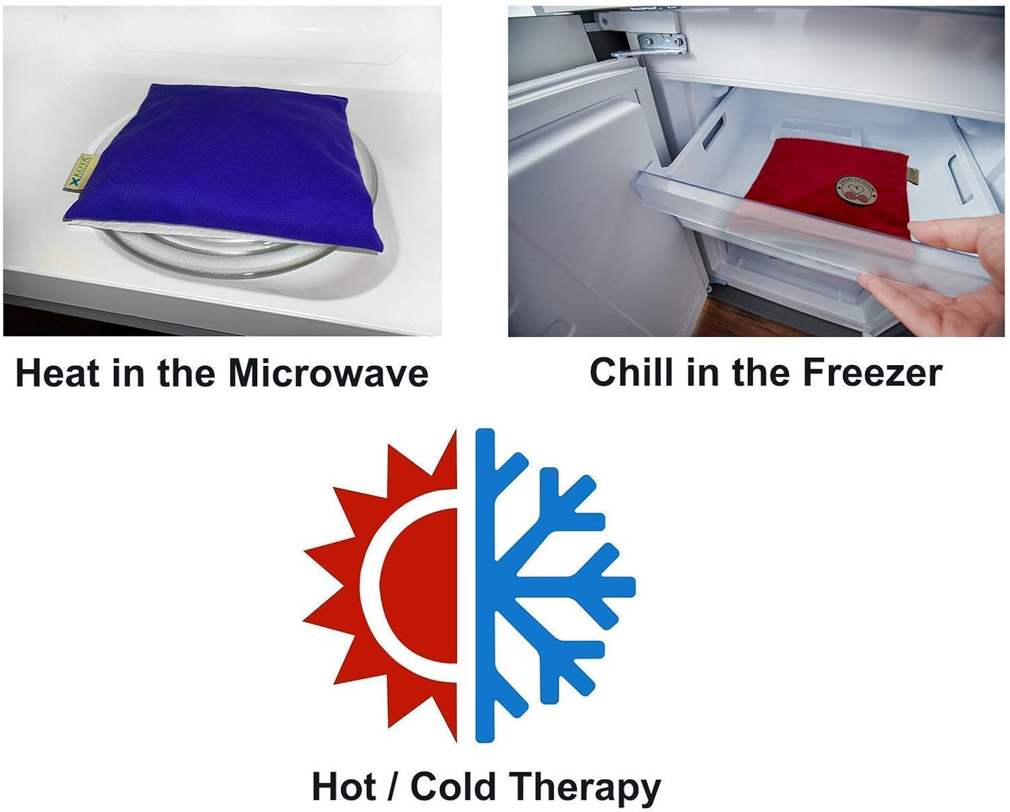 KOYA Naturals Soft Velvet Flax Seed Pillow with Lavender- Microwave Heating Pad – Microwavable Moist Heat Pack – for Neck, Muscle, Joint, Stomach Pain, Menstrual Cramps (Turquoise)