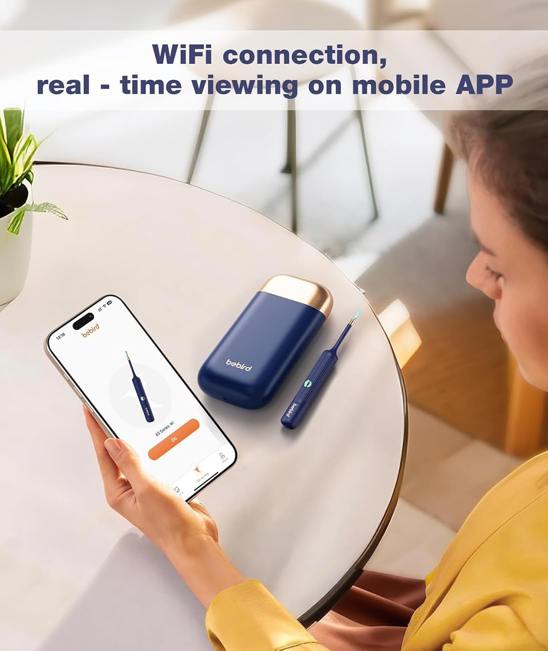 Ear Wax Removal Tool Camera, HD Visual Ear Cleaner with Flexible Otoscope & S-Shaped Silicone Head,WiFi Earwax Remover Kit with Tweezers, 21-in-1 Set for Family, Adults/Kids, Home & Travel