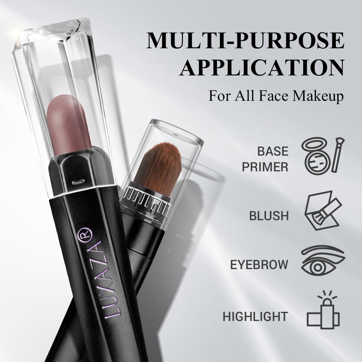 Neutral Eyeshadow Stick Makeup 6PCS Set, Dark Grey Shimmer Matte Cream Eye Shadow for Smoky Eye Brightener Pencil Crayon - A3 Smoky Rose Taupe