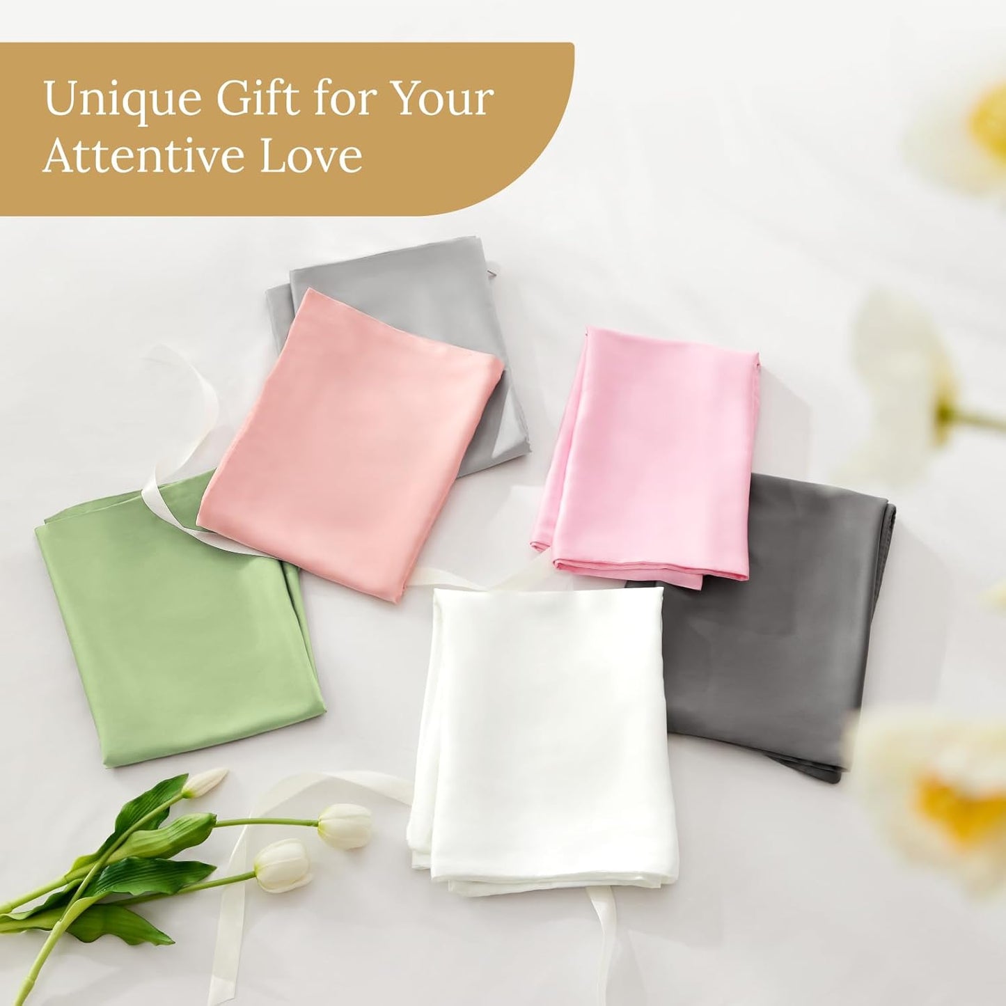 INFIIXSO Mulberry Silk Pillow Case King Size, Silk Pillowcase with Hidden Zipper 20"x36", Extraordinary Smooth and Soft Pillow Cases for Hair and Skin(Cream, 1 Pack)