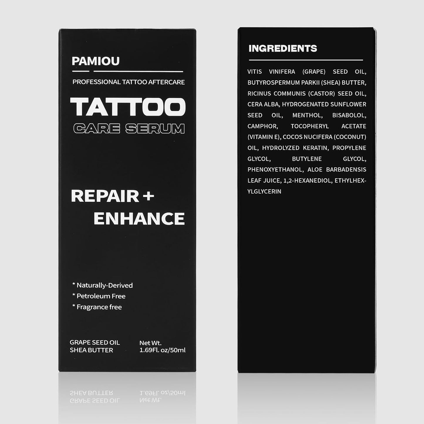 Tattoo Aftercare Serum & Moisturizer For Fresh Tattoo Care, Repair + Enhance New Tattoo Skin, Tattoo Lotion Tattoo Supplies with Naturally Derived Ingredients, Petroleum Free - 1.69 Fl oz
