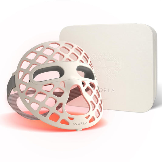 LED Face Mask Light Therapy, 4 Modes Portable Red Light Therapy Infrared Light for Face with 2600mAh Rechargeable, IP67 Washable, 216 LEDs for Anti-Aging, Skin Firming & Radiant Glow at Home