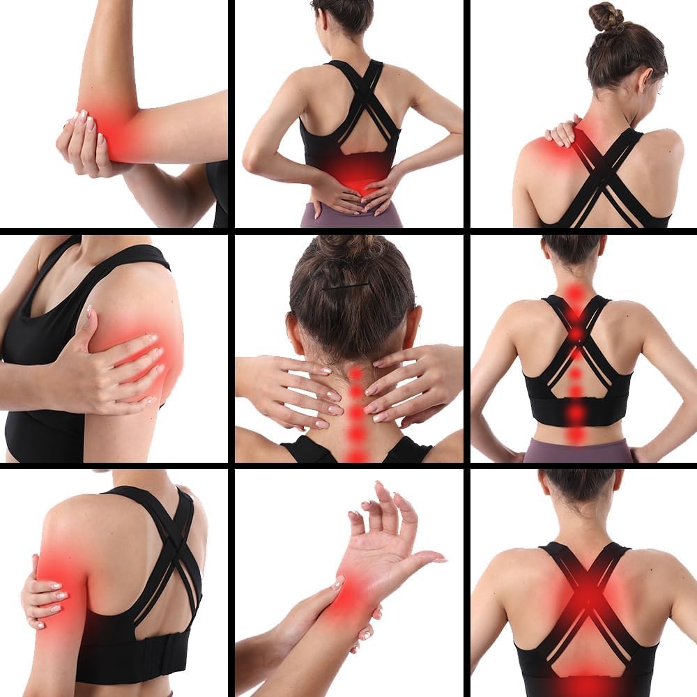 Muscle Roller Stick for Athletes - Deep Tissue Fascia Blaster & Roller Massager for Myofascial Pain Relief - Handheld Physical Therapy & Recovery Tool(Purple White-18 inch)