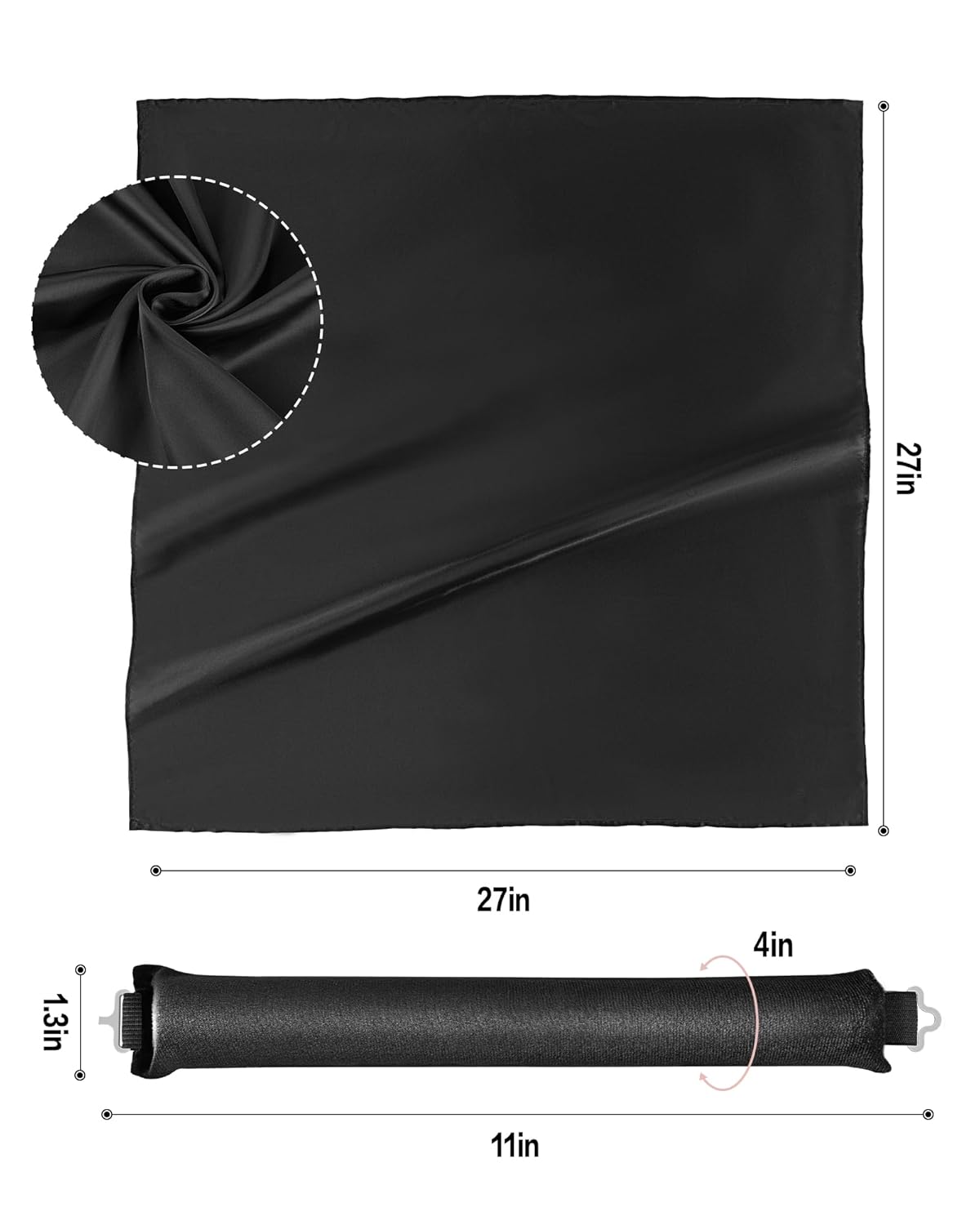 Heatless Curls Overnight Hair Curler - 4 Pcs Curling Rod to Sleep In, Velvet Hair Rollers with Satin Hair Scarf