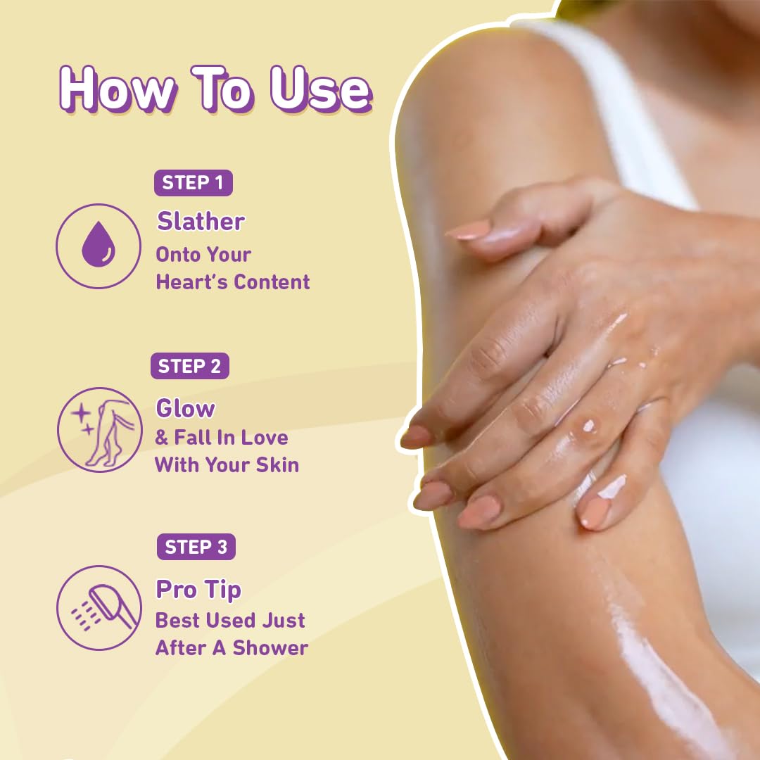 Plum Vanilla Body Oil with Avocado Oil, Coconut Oil & Carrot Seed Oil, 100% Pure Moisturizing Oil, Detoxifying, Omega-3 Fatty Acids, Vitamins A, D, E for Nourishing, Paraben & Silicone Free, 6.7 Fl Oz