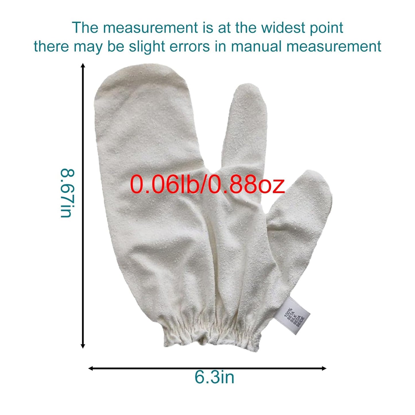 Garshana Gloves Raw Gloves for Ayurvedic, Cellulite Reduction & Dry Brushing – 100% Pure Garshana Gloves with Elastic Wrist Bands for Ayurvedic (2pcs)