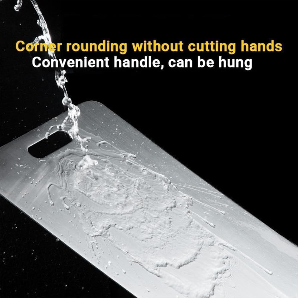 Titanium Cutting Board - 100% Pure Titanium Cutting Boards for Kitchen - Cutting Edge Hygiene & Durability, 1 Pack Double Sided Medical-grade Cutting Mat, Easy to Clean (12"L x 9"W)