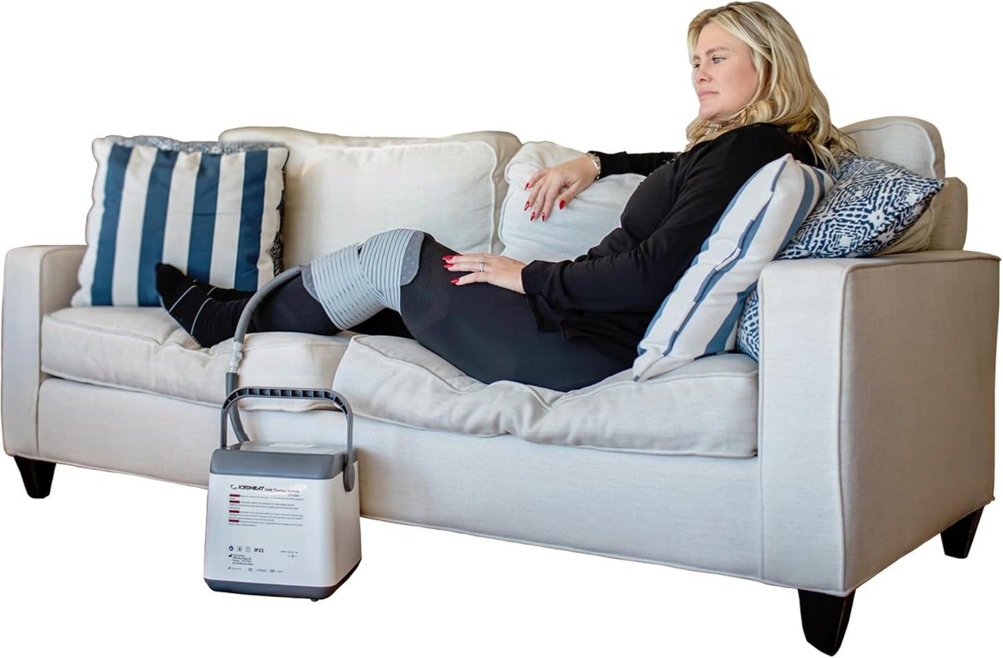 Digital IcedHeat Hot and Cold Therapy Machine with Universal Pad - Circulating Cryotherapy System for Knee, Shoulder, Back, Arthritis, and Post-Surgery Recovery by Brace Direct