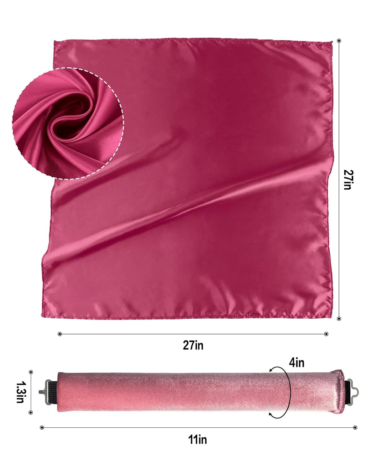 Heatless Curls Overnight Hair Curler - 4 Pcs Curling Rod to Sleep In, Velvet Hair Rollers with Satin Hair Scarf