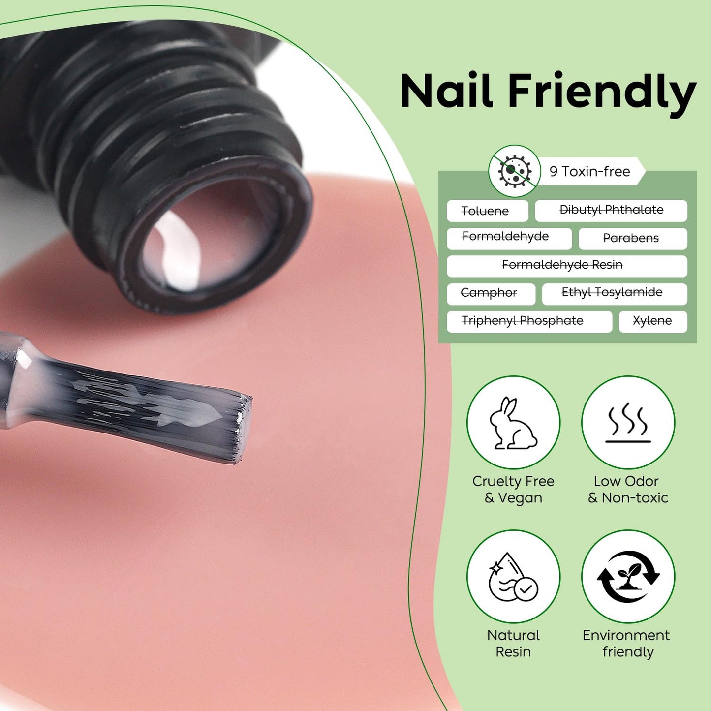 Luxbon 12 pcs Gel Nail Polish Set - Spring Color Set Long Lasting Gel Polish, uv led Soak Off Nail Art Designs Manicure Kit 001