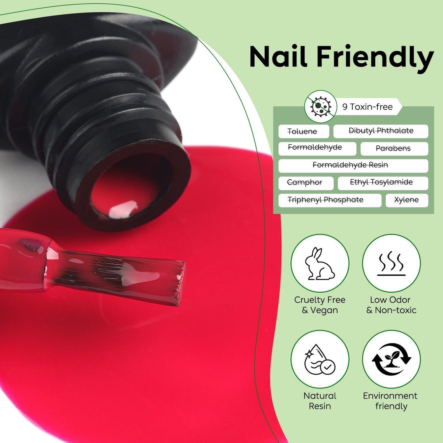 Luxbon 12 pcs Gel Nail Polish Set - Summer Color Set Long Lasting Gel Polish, uv led Soak Off Nail Art Designs Manicure Kit 005