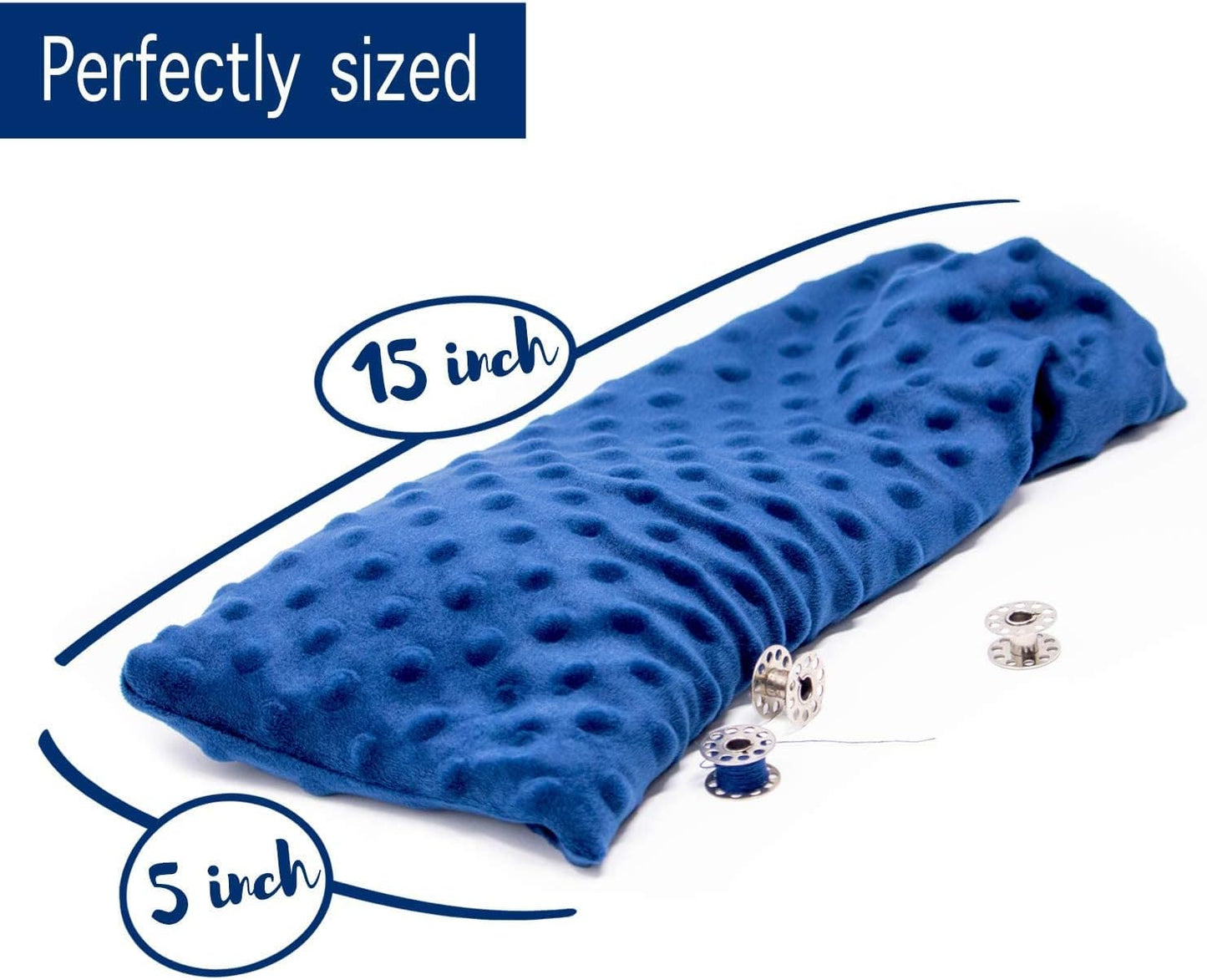 Lavender Scented Microwave Heating Pad for Neck and Shoulders- Weighted Cordless Heating Pad Great Relaxation Gift for Mom, Dad, Women, Men- Aromatherapy Lavender Heating Pad For Hot And Cold Compress