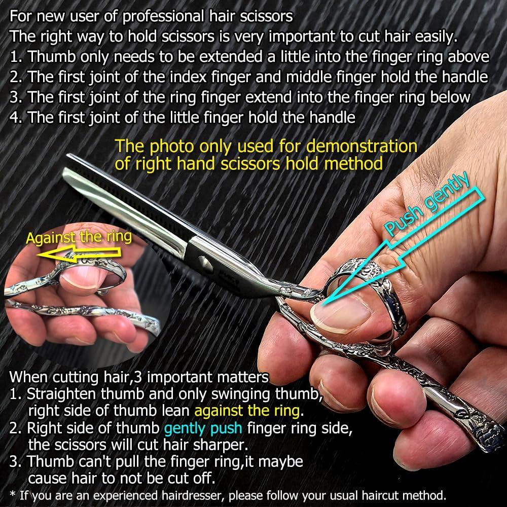 Hair Thinning Shears 5.5 Inch Thinning Scissors for Women Professional Barber Hair Thinning Scissors Barber Shears 28 Teeth Rose handle KINSARO for Hairdresser Barbershop or Home Use