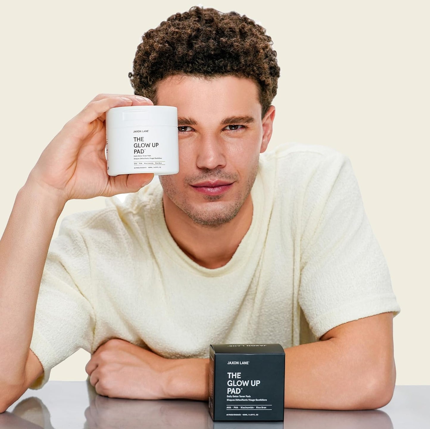 Rice Toner Pads Korean Skin Care Daily Exfoliating Pads for Face: THE GLOW UP Centella AHA PHA Niacinamide Brightening Toner for Mens Skincare, Facial Cleansing, Acne Pores, Dark Spots & Skin Radiance