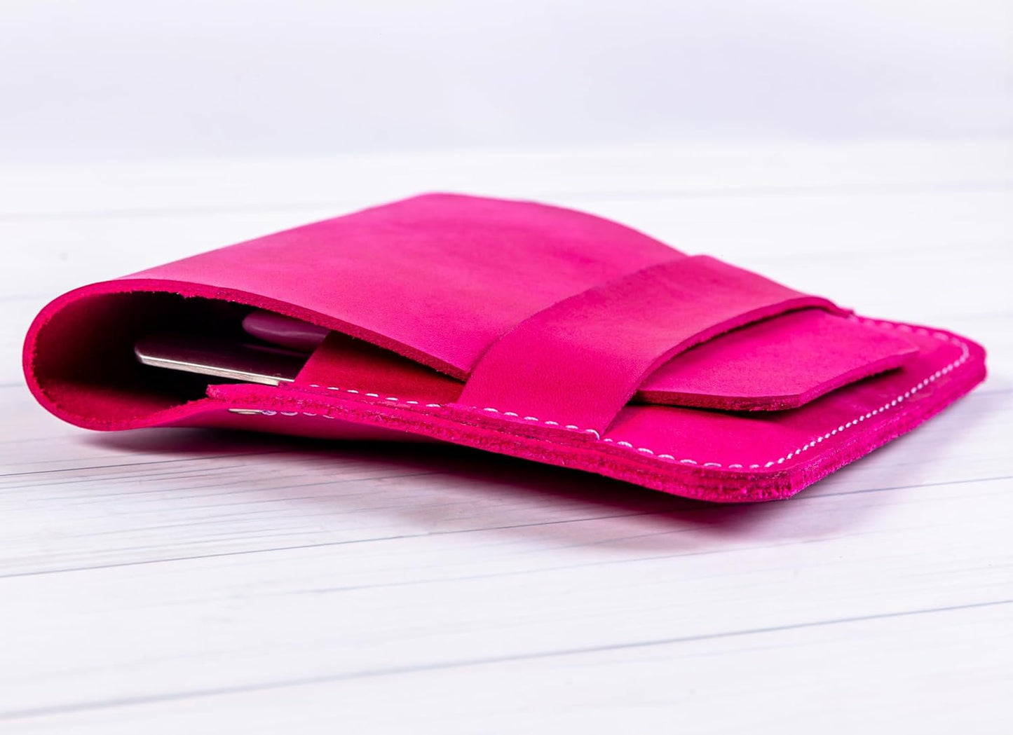 Leather Manicure Set Case Grooming Kit Organizer (Light Brown)