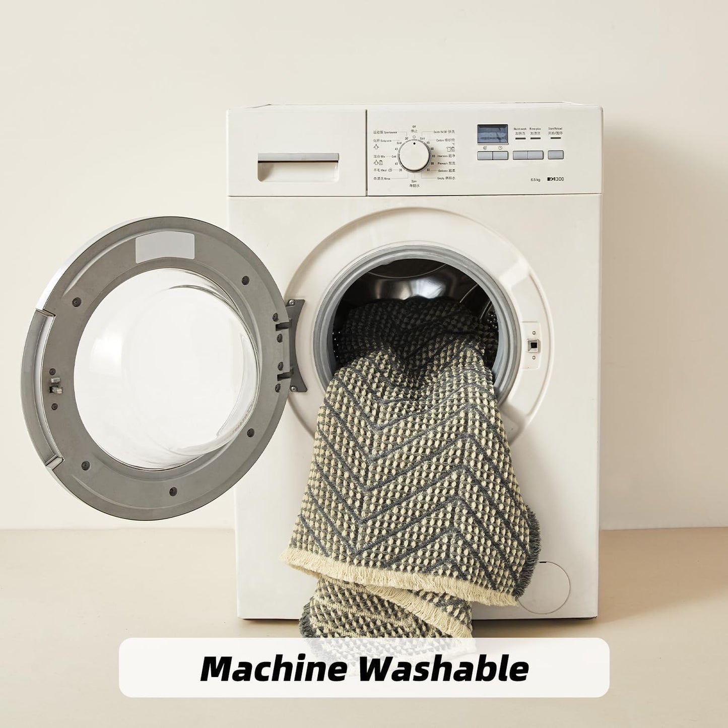 Bath Mats for Bathroom Non Slip,Waffle Luxury Bath Mat,Machine Washable Bath Mat for Shower,Ultra Soft Bathmat,Bluish Grey & Yellow,17"*24"