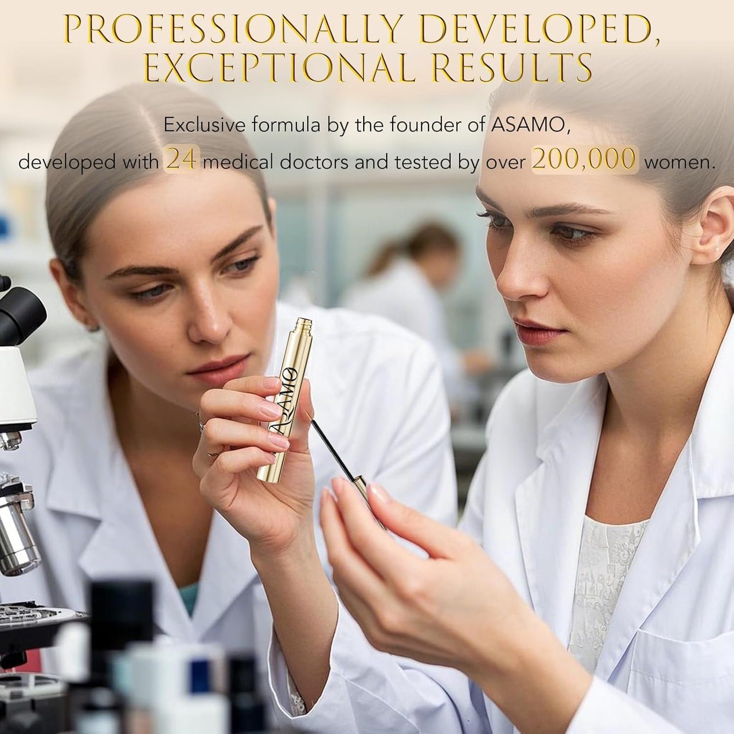 Eyelash Growth Serum – Lash Serum for Eyelash Growth with 15 Plant Extracts for Longer Thicker Fuller Lashes Nourishing Formula to Enhance Natural Beauty Hypoallergenic Oil Free lash growth serum -3ml