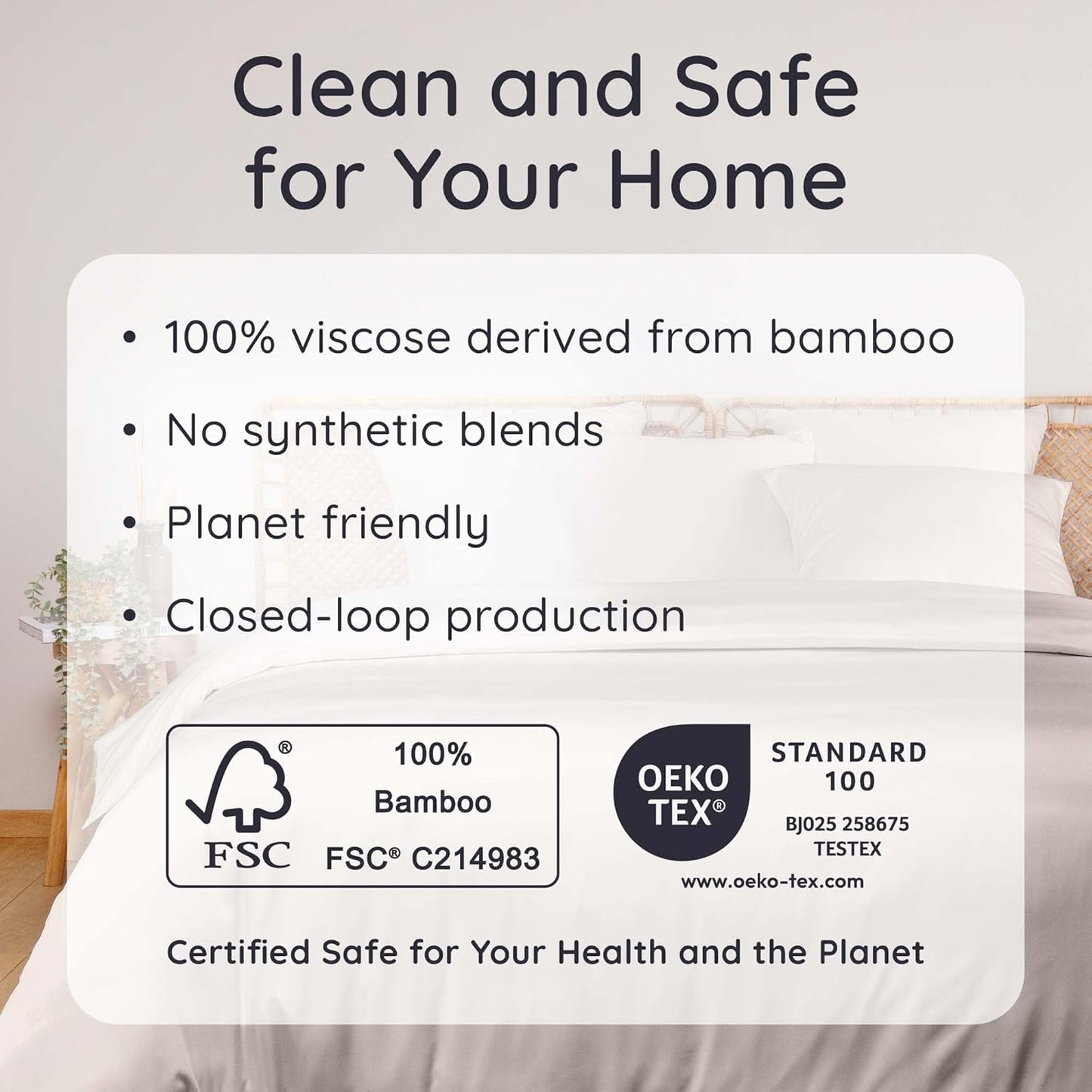 Bambaw 100% Viscose Derived from Bamboo Pillowcase King Size – Set of 2 Cooling Pillow Cases for Hair Protection with Envelope Closure, Breathable & Anti Acne Pillowcase (Sand)