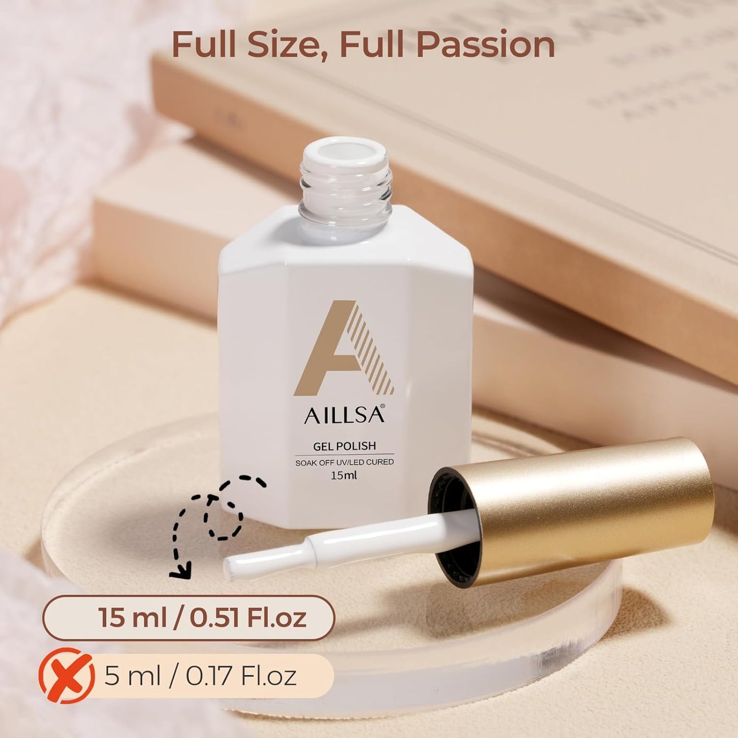AILLSA White Gel Nail Polish French Nude Gel Polish Long Lasting Extre White Wedding Jelly Gel Polishs Soak Off U V Gel Polish Winter Nail Art at Home 0.51 Fl Oz