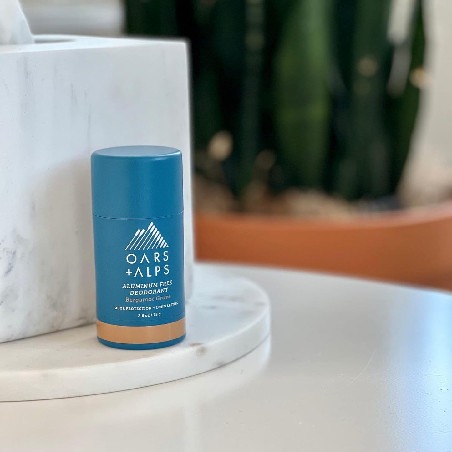 Oars + Alps Deodorant for Men & Women, Aluminum Free Deodorant for Men, Dermatologist Tested, Clean Ingredients, Non Toxic, Vegan, Long Lasting, Odor Protection, Bergamot Grove, 1pk, 2.6oz