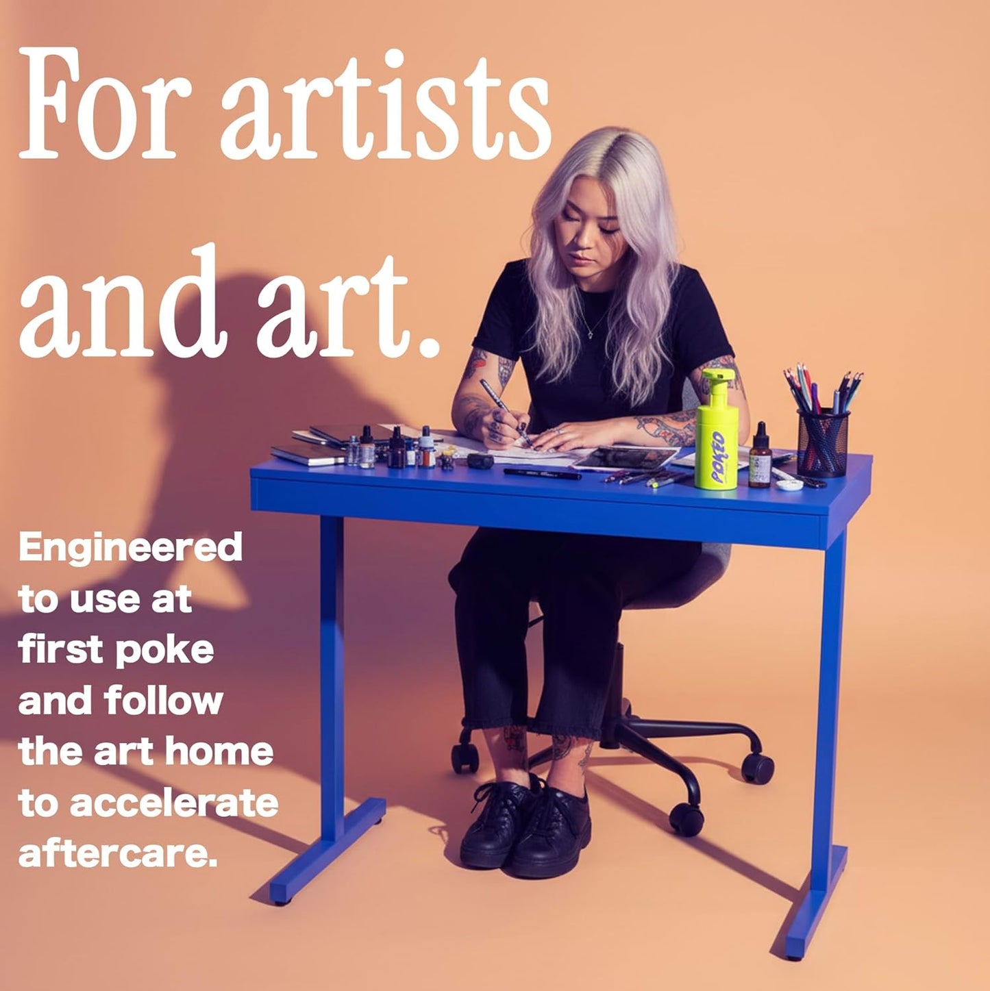 Tattoo Aftercare Soap with Soothing Botanicals & Natural Skin Purifiers (6.7 Fl Oz)