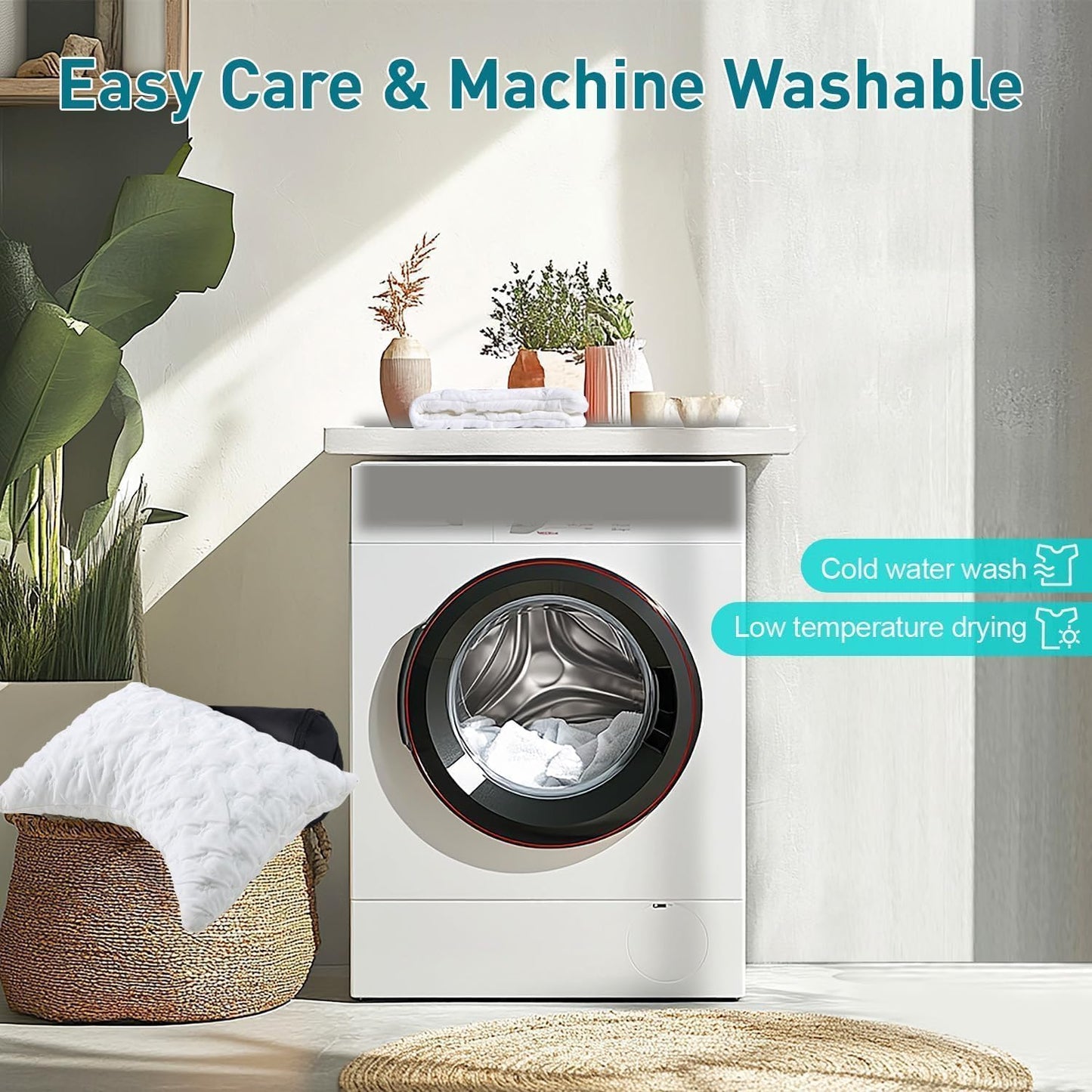 Cooling Side Sleeper Pillow for Neck and Shoulder Pain, Luxury Shredded Memory Foam Curved Bed Pillows for Sleeping Set of 1- Adjustable Travel Pillow Size- Washable Cover Crescent White