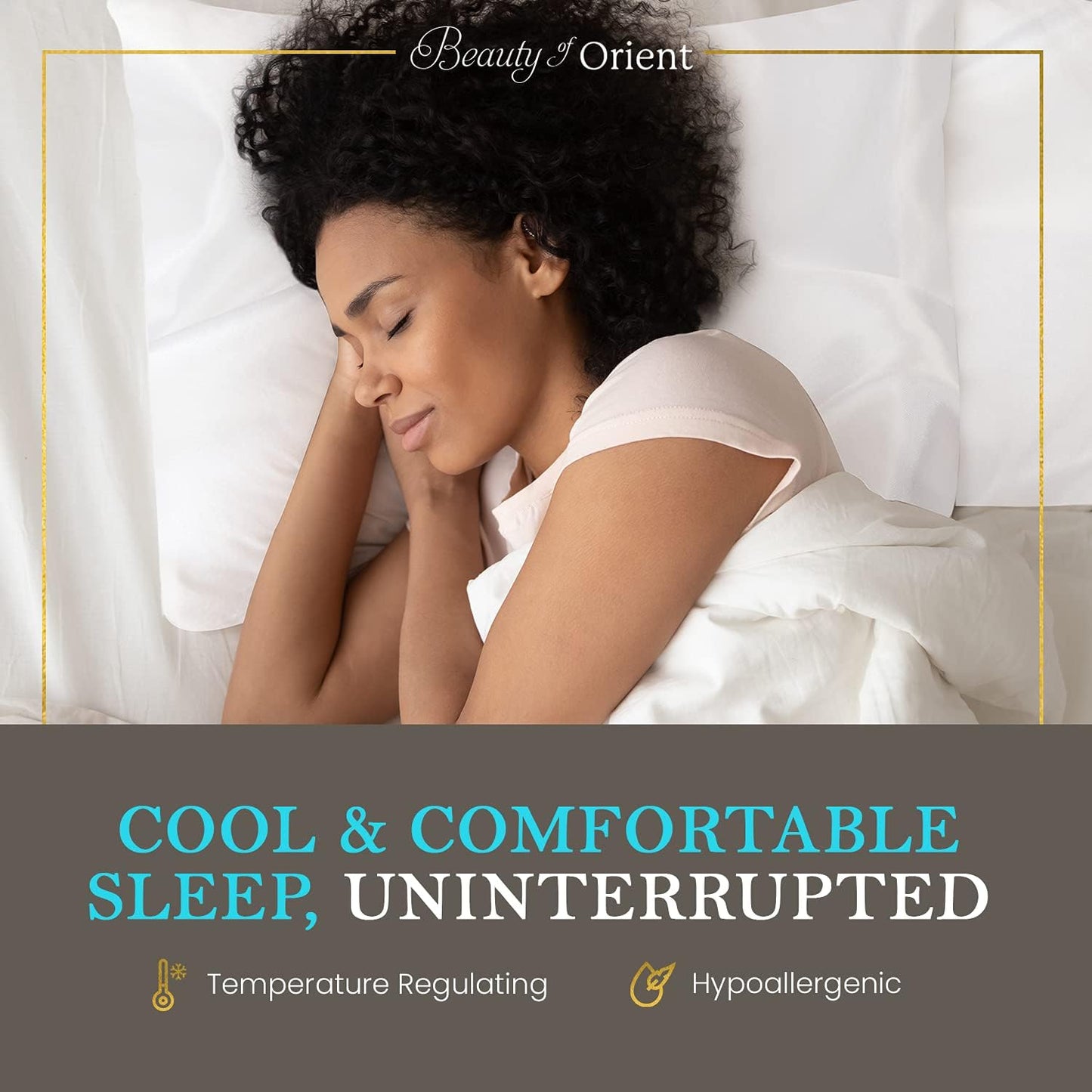 100% Pure Mulberry Silk Pillowcase for Hair and Skin, 19 Momme Both Sides, Hidden Zipper, Natural Hypoallergenic Silk Pillow Case (1pc Queen - 20" x 30", Champagne)