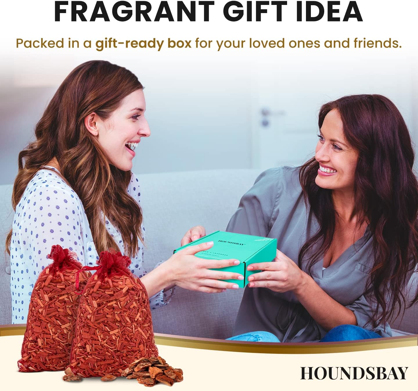 Cedar Sachet Bags, Fully Stuffed Scented Sachets with Hanger Hooks, Perfect for Closets, Drawers, Cars, Gym Bags, or Anyplace That Needs to Smell Better - Cedar Blocks for Clothes Storage