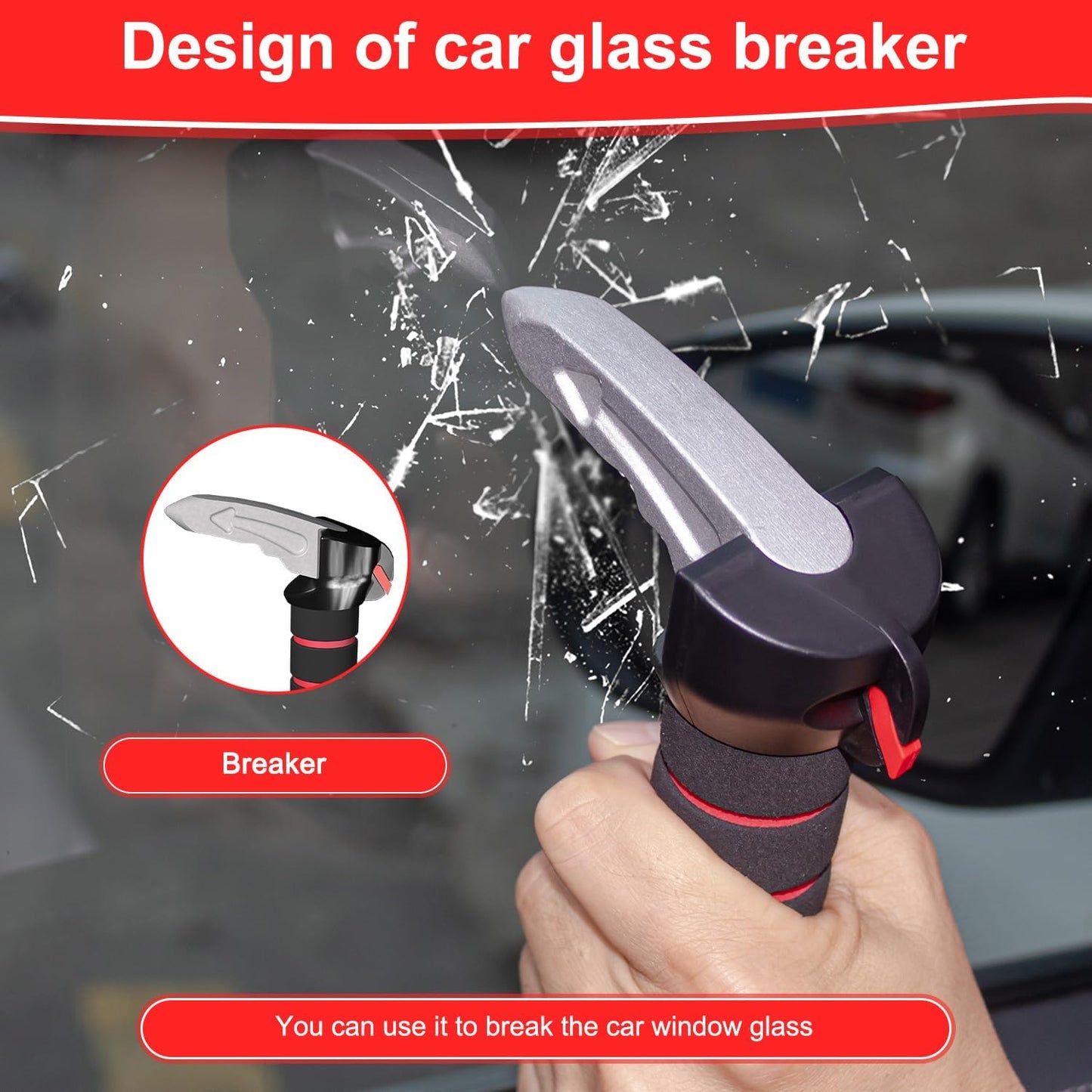 3 in 1 Car Door Handle for Elderly-Car Handle Assist - Vehicle Support - Standing Mobility Aid Tool -Door Latch for Seniors