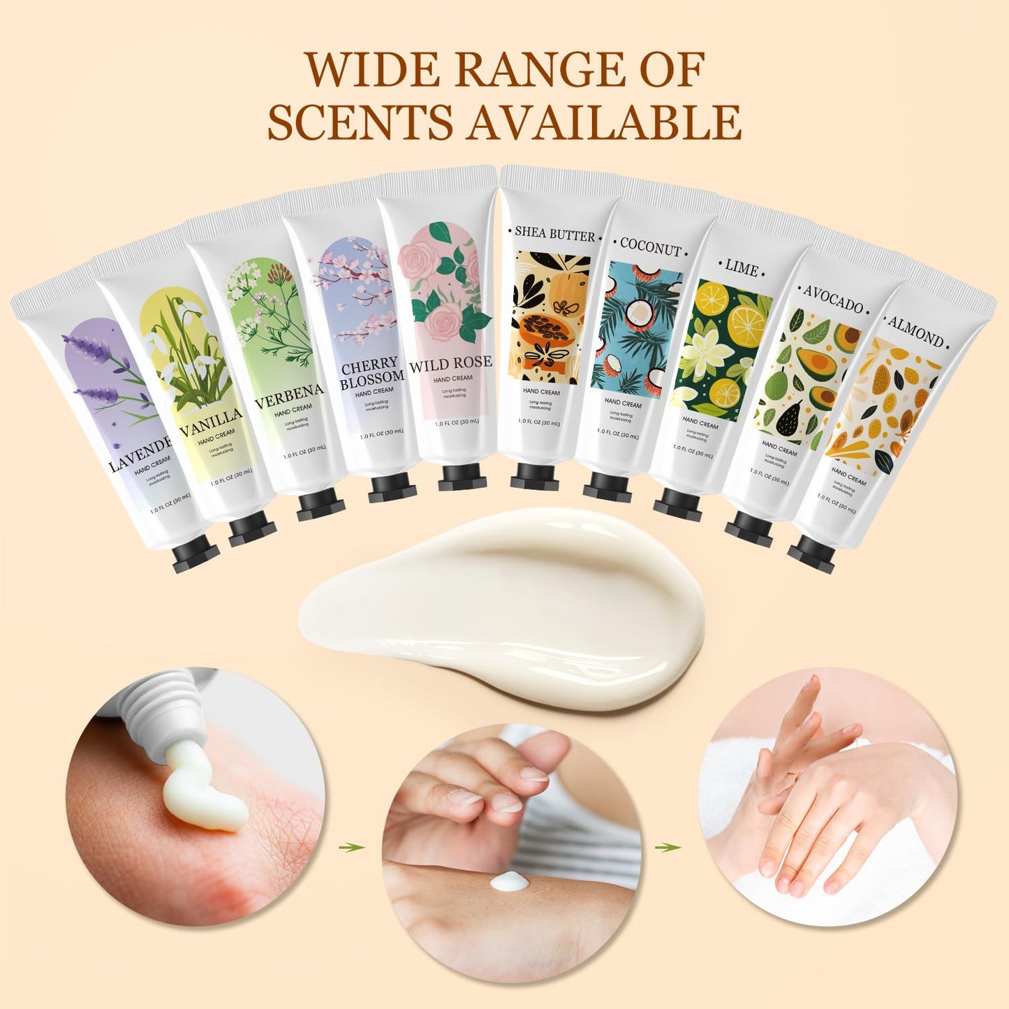 BODY & EARTH 30 Pack Hand Cream Lotion Bulk Mini Hand Lotion Hand Cream for Women Thanksgiving Gifts Christmas Gifts Stocking Stuffers and Bridesmaid Gifts