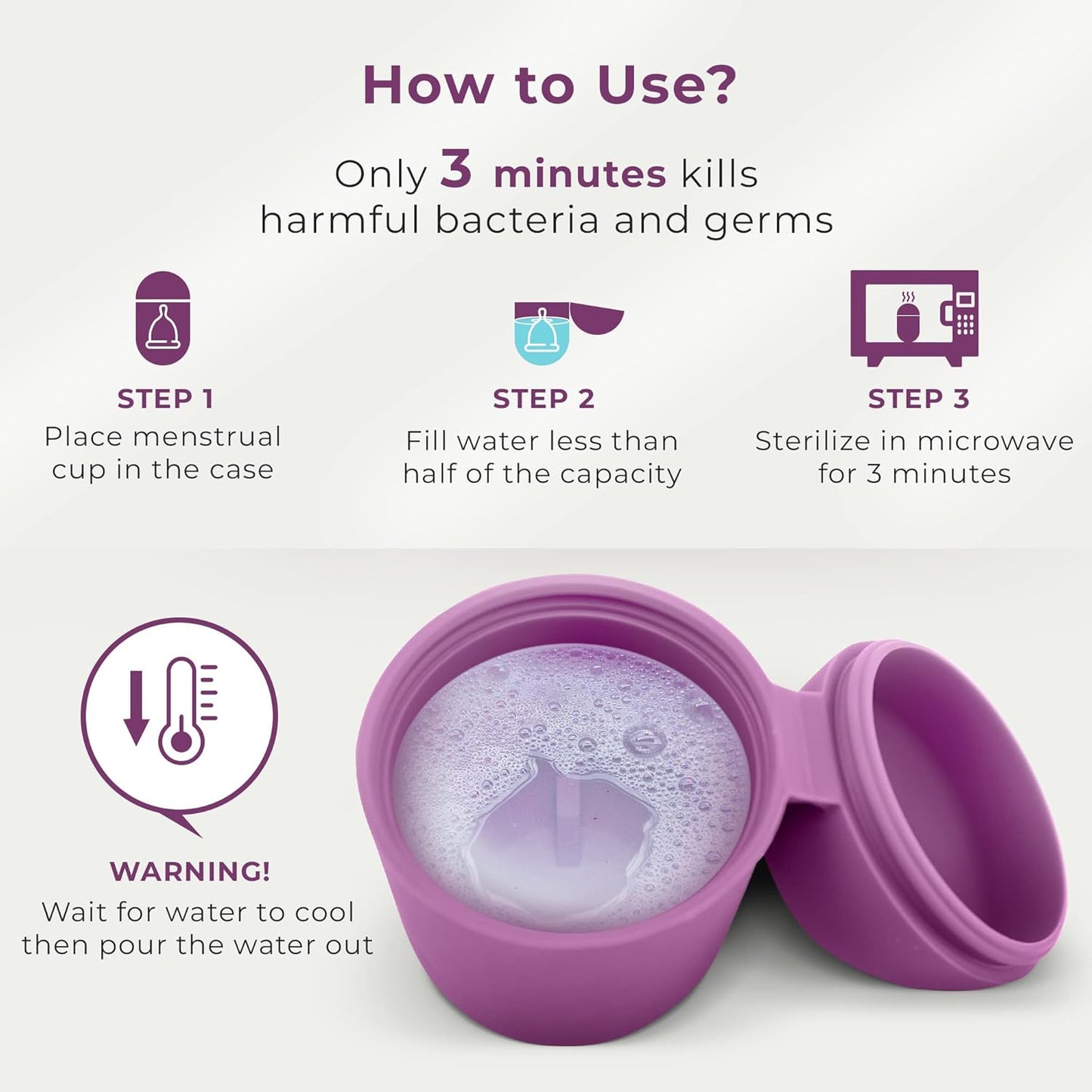 Ecoblossom Complete Menstrual Cup Kit - Small & Large Reusable Period Cups, Silicone Sterilizer Holder, Cleansing Wash, Water-Based Lube, and Easy-Insert Disc Applicator - All Inclusive Set