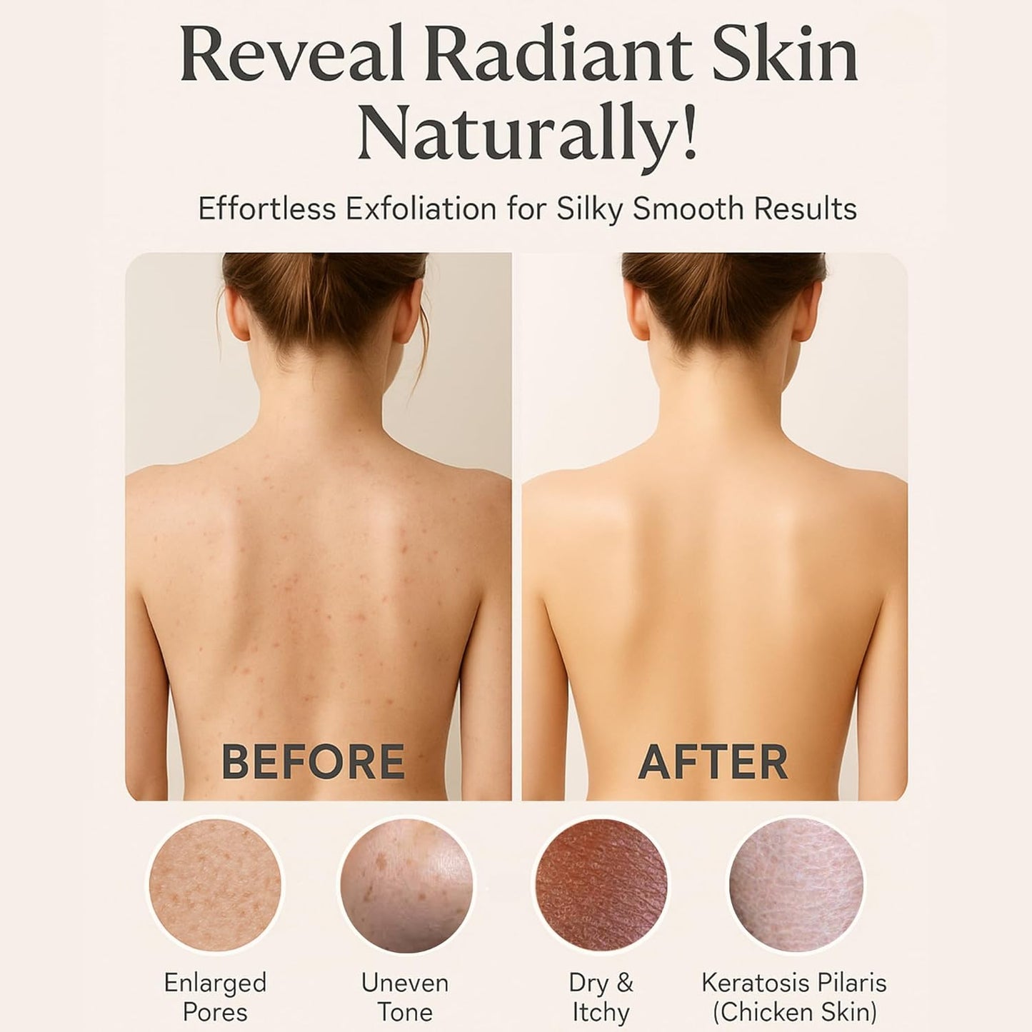 Original Moroccan Kessa Exfoliating Glove Set (ILZO’S) – 3-Piece Hammam Mitts for Face, Body & Back – Deep Skin Cleansing & Dead Skin Removal – Reusable Natural Exfoliator – Assorted Colors (ORANGE)