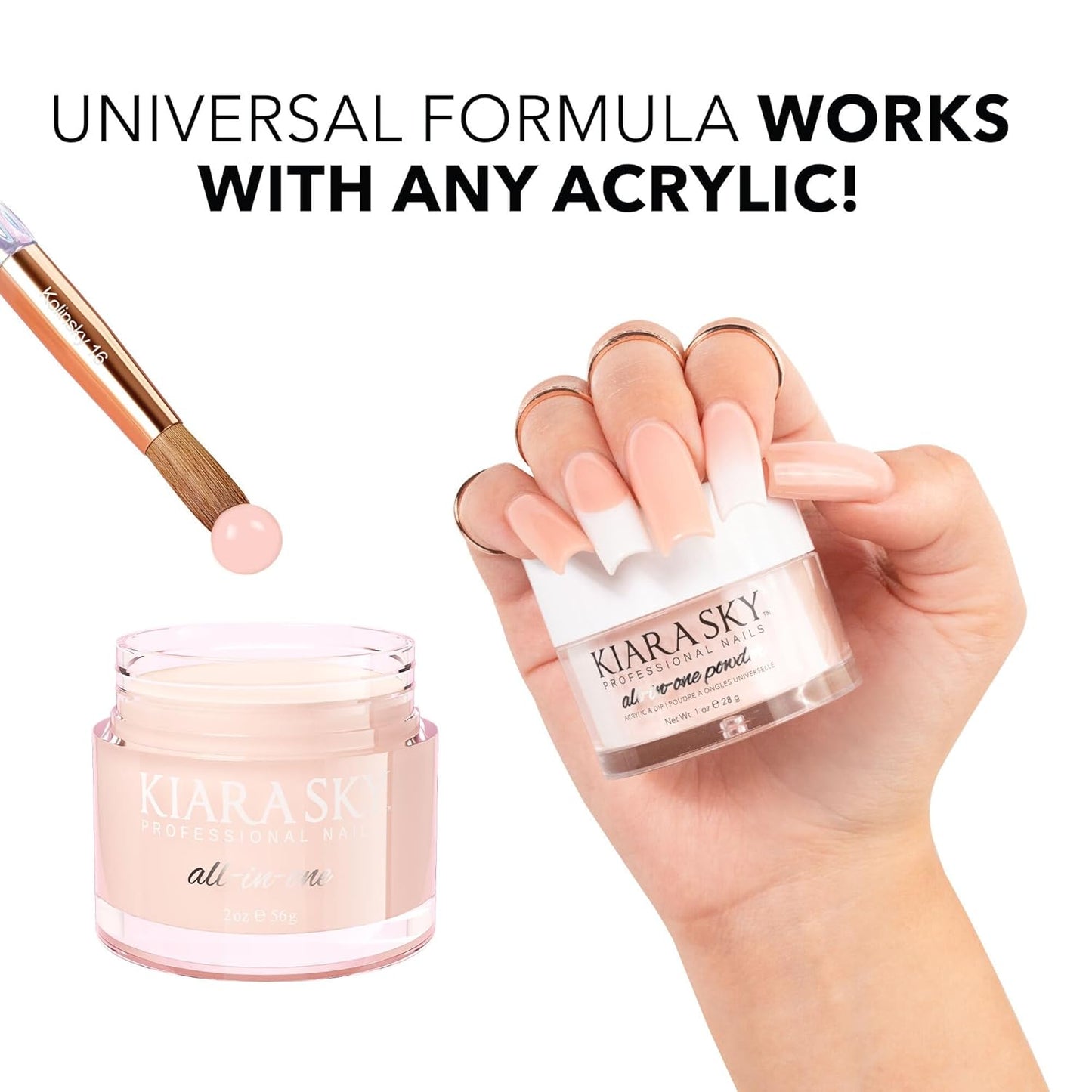 Kiara Sky EMA Monomer - Professional Acrylic Nail Liquid, 8 Fl Oz